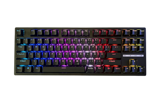 ByrexTech HW-87 – Weiß/Schwarz| 80% TKL Hot-Swap Gaming-Tastatur