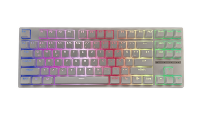 ByrexTech HW-87 – Weiß/Schwarz| 80% TKL Hot-Swap Gaming-Tastatur